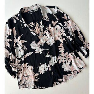 Karl Lagerfeld Floral Ruffle Blouse